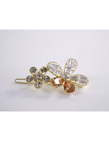 SPINKA  do włosów KWIATEK KWIAT  Z KRYSZTAŁKAMI...