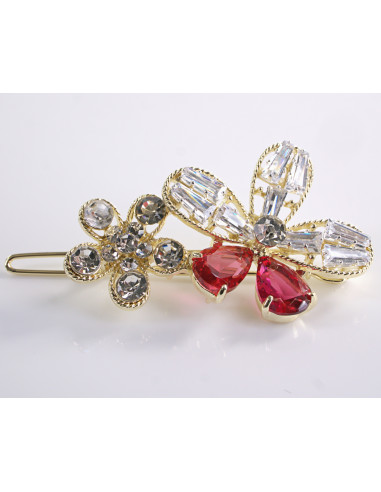 SPINKA  do włosów KWIATEK KWIAT  Z KRYSZTAŁKAMI...