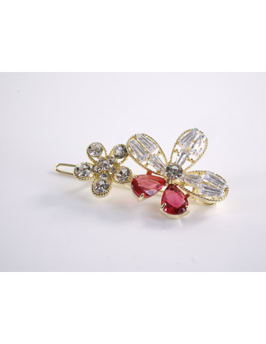 SPINKA  do włosów KWIATEK KWIAT  Z KRYSZTAŁKAMI...