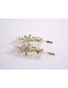 WSUWKI Wsuwka do włosów KWIATEK Z PEREŁKAMI 2 szt. Lolita...