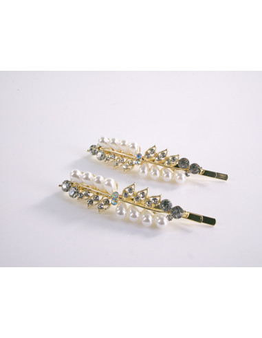 WSUWKI Wsuwka do włosów KŁOS Z PEREŁKAMI 2 szt....