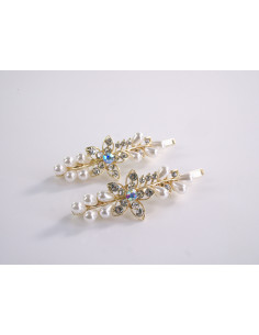 WSUWKI Wsuwka do włosów KWIATEK Z PEREŁKAMI 2 szt. Lolita... 2