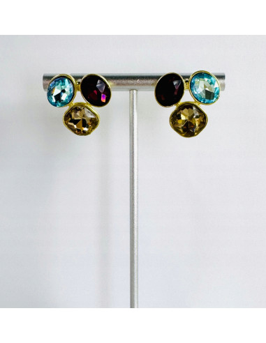 Kolczyki POZŁACANE Z KAMIENIAMI Lolita...