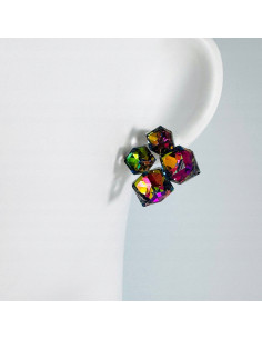 KOLCZYKI VITRAIL KRYSZTAŁKI Lolita AKCESORIA srebrny... 2