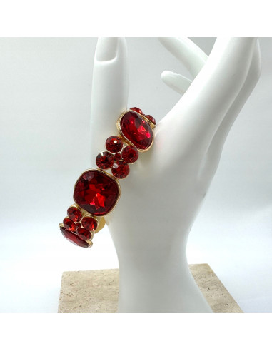 Bransoletka Kryształowa na rękę duże Kryształy...