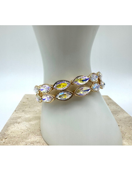 Bransoletka KRYSZTAŁOWA na rękę duże Kryształy Lolita Accessories