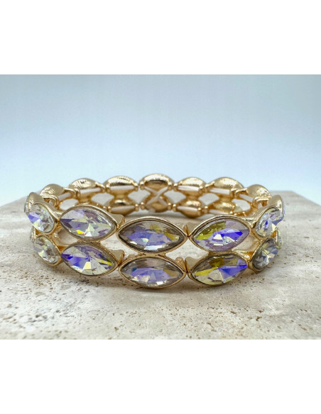 Bransoletka KRYSZTAŁOWA na rękę duże Kryształy Lolita Accessories