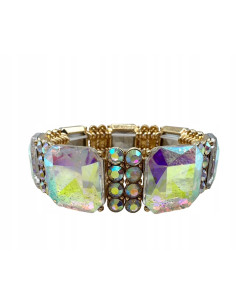 Bransoletka KRYSZTAŁOWA na rękę duże Kryształy Lolita...