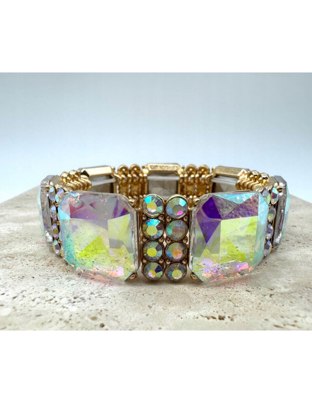 Bransoletka KRYSZTAŁOWA na rękę duże Kryształy Lolita Accessories