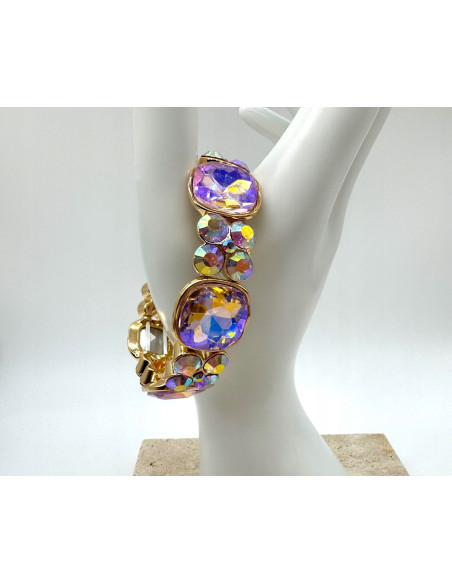 Bransoletka KRYSZTAŁOWA na rękę duże Kryształy Lolita Accessories