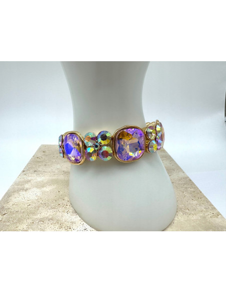 Bransoletka KRYSZTAŁOWA na rękę duże Kryształy Lolita Accessories