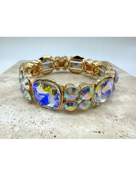 Bransoletka KRYSZTAŁOWA na rękę duże Kryształy Lolita Accessories