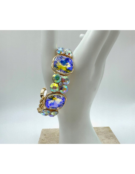 Bransoletka KRYSZTAŁOWA na rękę duże Kryształy Lolita Accessories