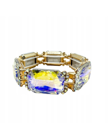 Bransoletka KRYSZTAŁOWA na rękę duże Kryształy...