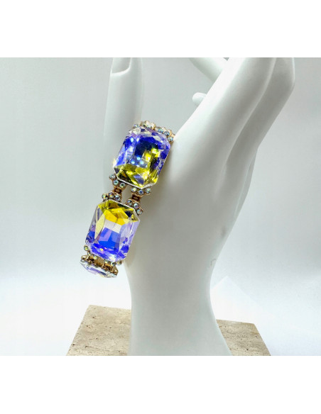 Bransoletka KRYSZTAŁOWA na rękę duże Kryształy Lolita Accessories