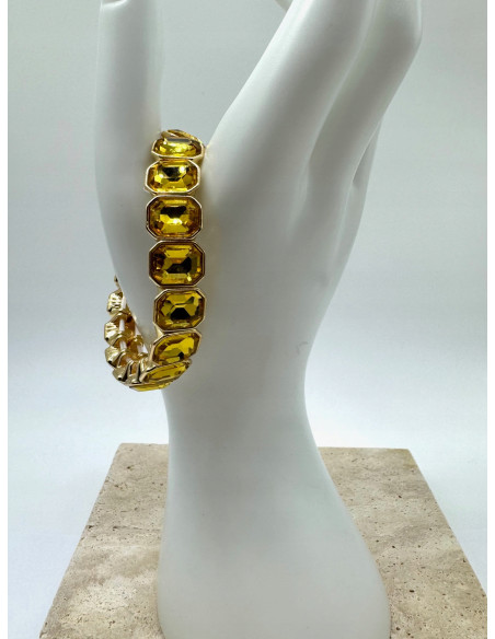 Bransoletka KRYSZTAŁOWA na rękę duże Kryształy Lolita Accessories