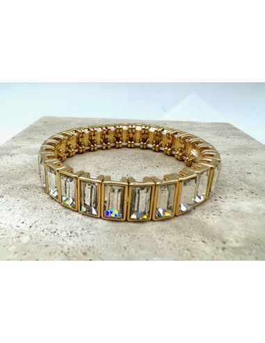 Bransoletka KRYSZTAŁOWA na rękę duże Kryształy...