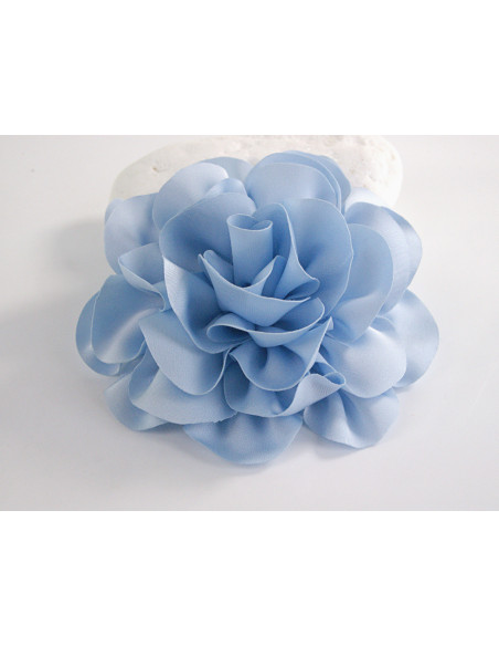 KWIAT Z MATERIAŁU BROSZKA PRZYPINKA LOLITA AKCESORIA 10 CM NIEBIESKI