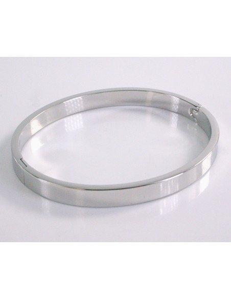 BRANSOLETKA BANGLE ZE  STALI SZLACHETNEJ STAL SZLACHETNA SREBRNY KLASYCZNA