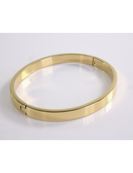 BRANSOLETKA BANGLE ZE  STALI SZLACHETNEJ  STAL SZLACHETNA ZŁOTA KLASYCZNA