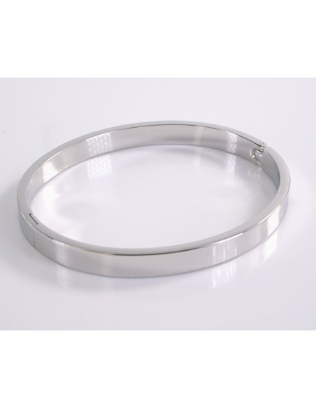 BRANSOLETKA BANGLE ZE  STALI SZLACHETNEJ STAL SZLACHETNA SREBRNY KLASYCZNA