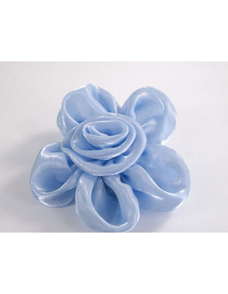 KWIAT Z MATERIAŁU BROSZKA PRZYPINKA LOLITA AKCESORIA 10 CM NIEBIESKI