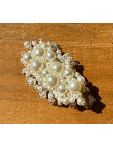 PRZYPINKA do włosów Vintage perłowa PARIS...