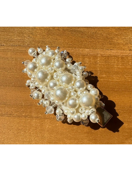 PRZYPINKA do włosów Vintage perłowa PARIS Lolita AKCESORIA WIECZOROWA