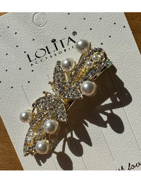 Spinka do włosów MOTYLE CRYSTAL BŁYSK WE WŁOSACH AKCESORIA LOLITA