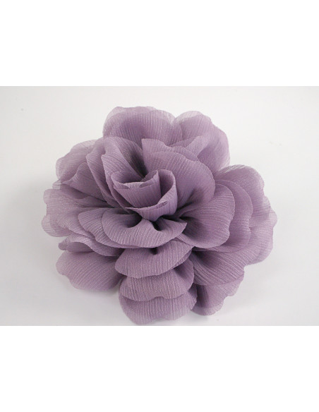KWIAT Z MATERIAŁU BROSZKA PRZYPINKA LOLITA AKCESORIA 12 CM FIOLETOWY LILA