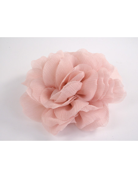 KWIAT Z MATERIAŁU BROSZKA PRZYPINKA LOLITA AKCESORIA 12 CM BLADY RÓŻOWY