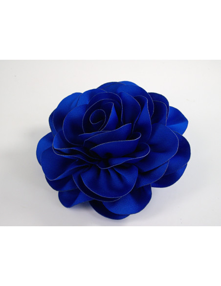 KWIAT Z MATERIAŁU BROSZKA PRZYPINKA LOLITA AKCESORIA 10 CM NIEBIESKI