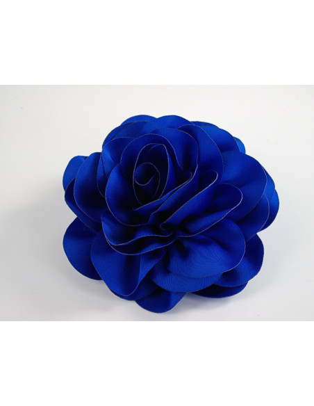 KWIAT Z MATERIAŁU BROSZKA PRZYPINKA LOLITA AKCESORIA 10 CM NIEBIESKI