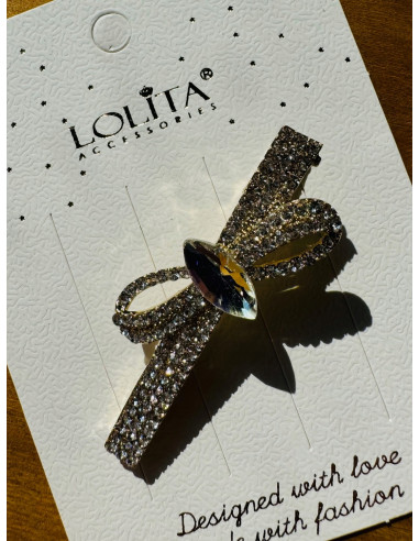 Spinka do włosów KOKARDA CRYSTAL BŁYSK WE...