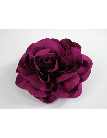 KWIAT Z MATERIAŁU BROSZKA PRZYPINKA LOLITA AKCESORIA 10 CM PURPUROWY