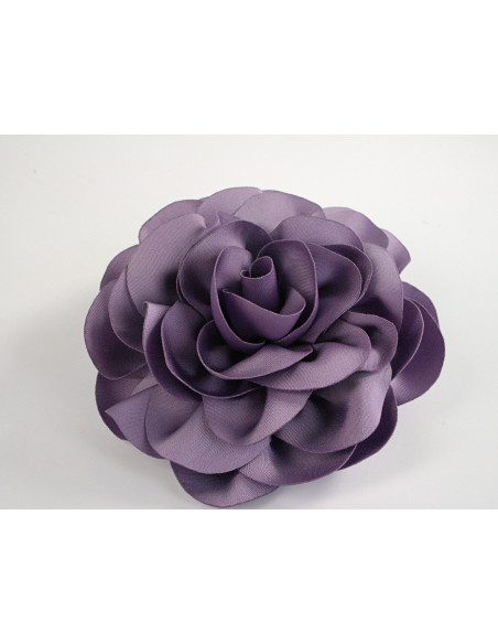 KWIAT Z MATERIAŁU BROSZKA PRZYPINKA LOLITA AKCESORIA 10 CM FIOLETOWY