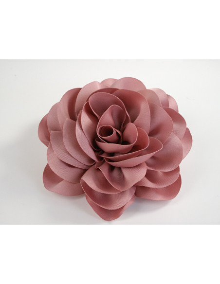 KWIAT Z MATERIAŁU BROSZKA PRZYPINKA LOLITA AKCESORIA 10 CM PUDROWY RÓŻOWY
