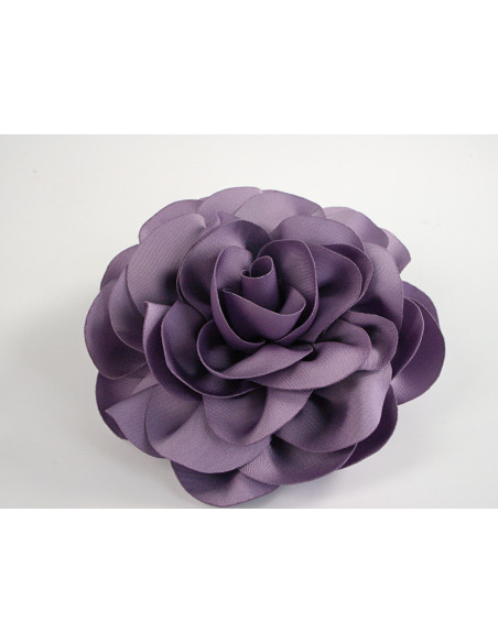 KWIAT Z MATERIAŁU BROSZKA PRZYPINKA LOLITA AKCESORIA 10 CM FIOLETOWY