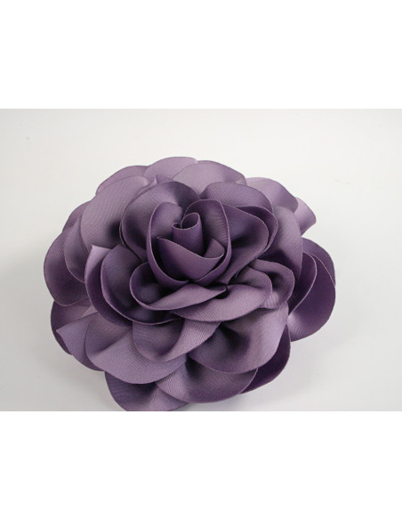 KWIAT Z MATERIAŁU BROSZKA PRZYPINKA LOLITA AKCESORIA 10 CM FIOLETOWY