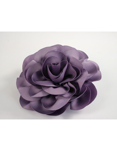 KWIAT Z MATERIAŁU BROSZKA PRZYPINKA LOLITA AKCESORIA 10 CM FIOLETOWY