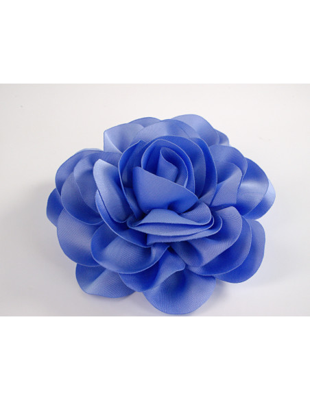 KWIAT Z MATERIAŁU BROSZKA PRZYPINKA LOLITA AKCESORIA 10 CM NIEBIESKI