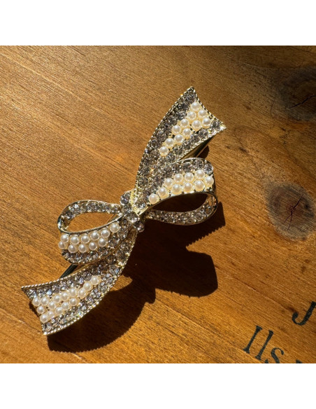 Spinka do włosów Vintage KOKARDKA BŁYSK WE WŁOSACH AKCESORIA LOLITA