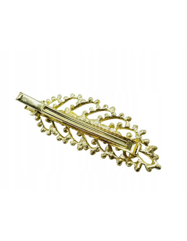 Spinka do włosów CYRKONIOWY LIŚĆ CRYSTAL BŁYSK...