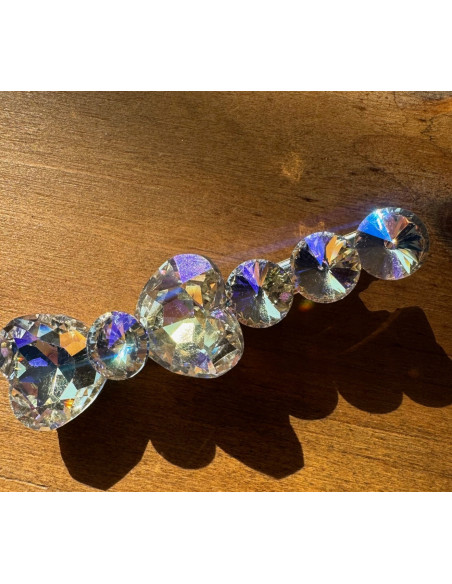 Spinka do włosów KOKARDA CRYSTAL BŁYSK WE WŁOSACH CYRKONIE AKCESORIA LOLITA