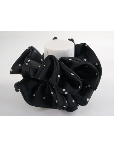 GUMKA DO WŁOSÓW SCRUNCHIE PODWÓJNA CZARNA W...