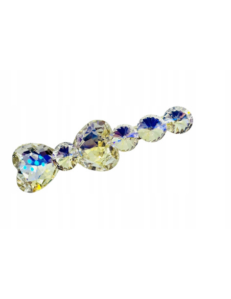 Spinka do włosów KOKARDA CRYSTAL BŁYSK WE WŁOSACH CYRKONIE AKCESORIA LOLITA