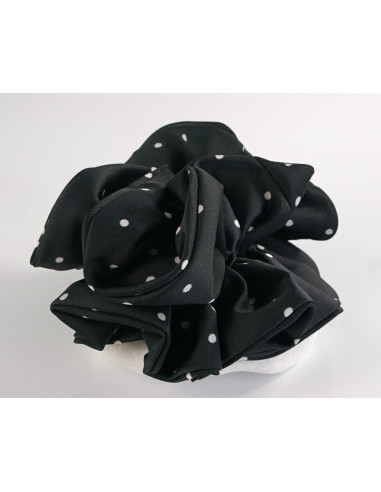 GUMKA DO WŁOSÓW SCRUNCHIE PODWÓJNA CZARNA W...