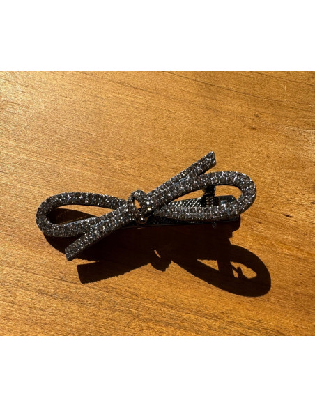 Spinka do włosów VINTAGE KOKARDA BŁYSK WE WŁOSACH CYRKONIE AKCESORIA LOLITA