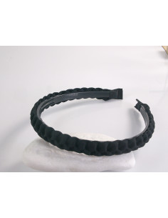 OPASKA DO WŁOSÓW PLECIONA LOLITA AKCESORIA CZARNY WARKOCZ...
