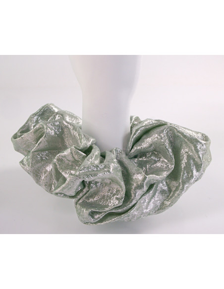 GUMKA DO WŁOSÓW SCRUNCHIE LOLITA AKCESORIA ZIELONY POŁYSK DUŻA XXL
